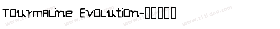 Tourmaline Evolution字体转换